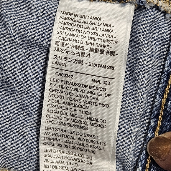 Levi's Daisy Denim Halter Top Size Large Festival Coachella Coquette - Picture 15 of 16